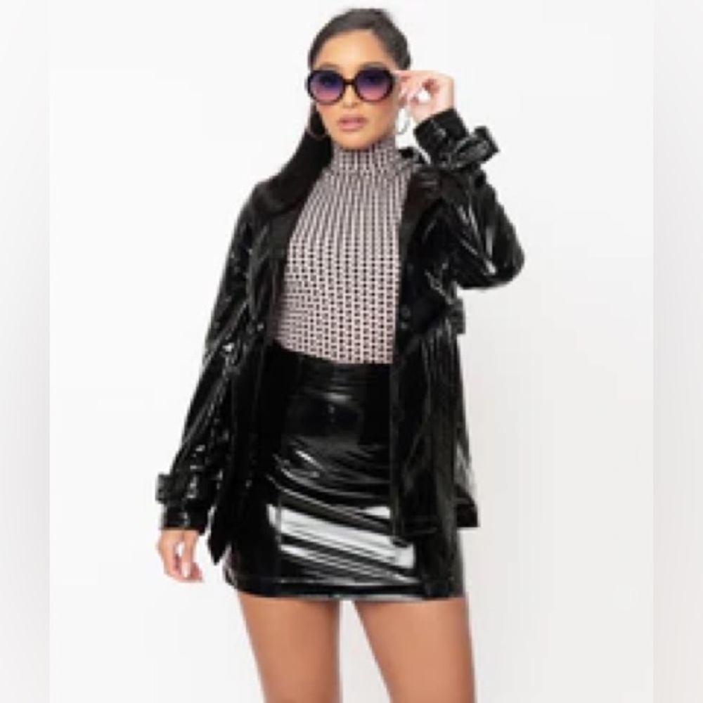 Smak Parlour Unique Vintage Black Vinyl Jacket
